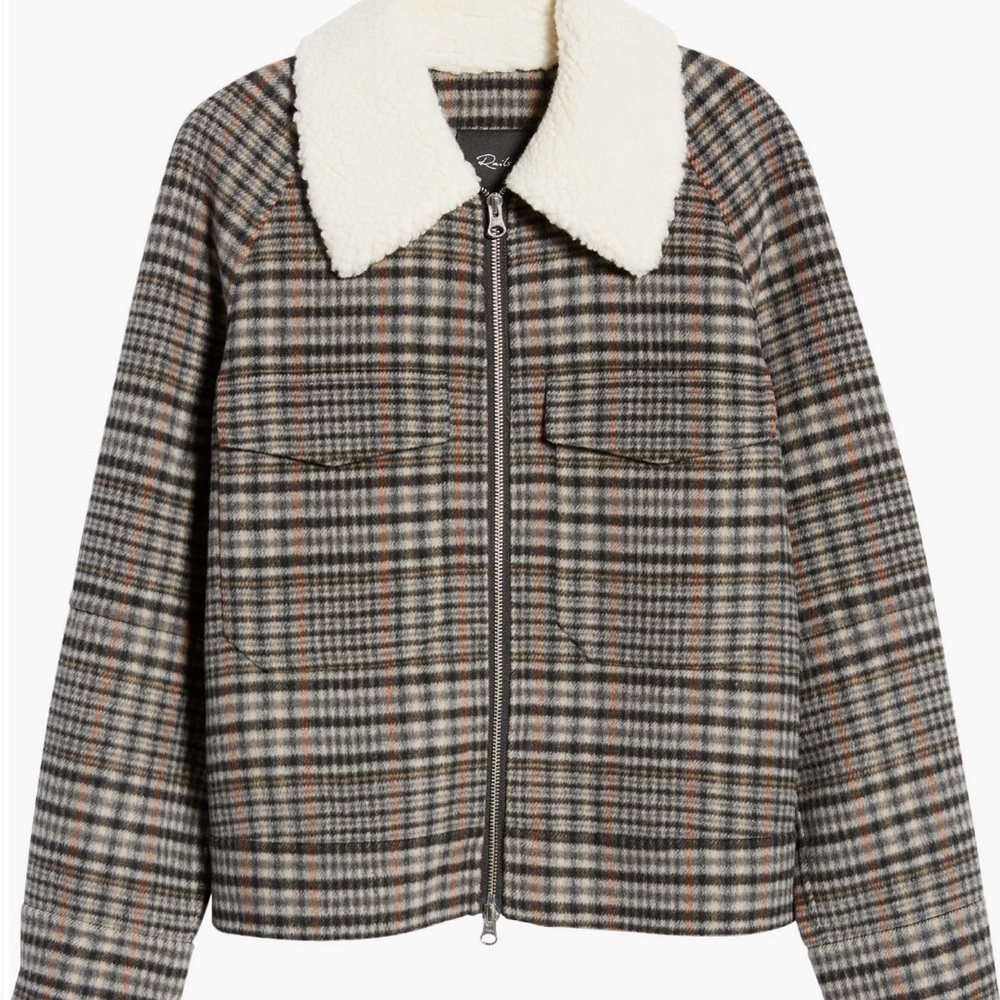 Rails Cheyenne Onyx Taupe Pink Wool Jacket Brand new, tags attached size large